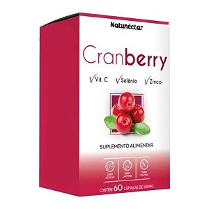 Suplemento Alimentar Cranberry Natunéctar 60 Cápsulas