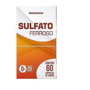 Suplemento Alimentar Sulfato Ferroso Natunéctar 60 Cápsulas