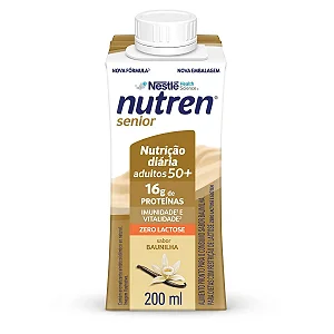 Nestle Nutren Senior Sabor Baunilha Zero Lactose 200ml