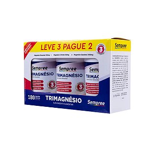 Suplemento Alimentar Trimagnésio Sempree Kit Com 180 Cápsulas