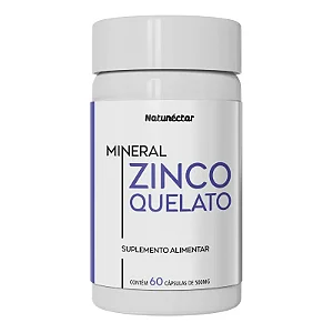 Suplemento Alimentar Zinco Quelato Natunéctar 60 Cápsulas