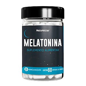 Suplemento Alimentar Melatonina Natunéctar 60 Cápsulas