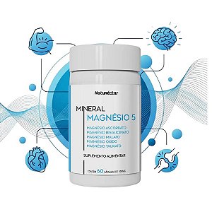 Suplemento Alimentar Magnésio 5 Natunéctar 60 Cápsulas