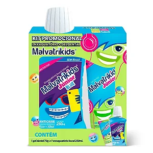 Exaguatório Bucal + Gel Dental Tutti-Frutti Malvatrikids Blue