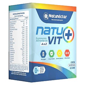 Suplemento Alimentar Natuvit A a Z Natunéctar 60 Cápsulas