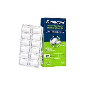 Fumagum Sabor Menta 2mg 36 Gomas Mastigáveis