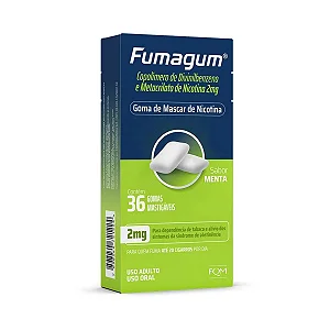 Fumagum Sabor Menta 2mg 36 Gomas Mastigáveis