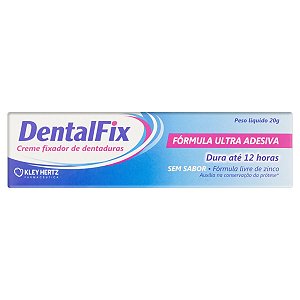 Creme Fixador De Dentaduras DentalFix Sem Sabor 20g