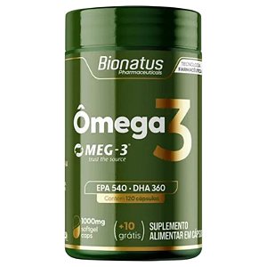 Suplemento Alimentar Ômega 3 1000mg Bionatus 130 cápsulas