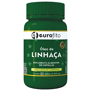 Suplemento Alimentar Óleo De Linhaça Eurofito 60 Cápsulas