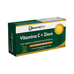 Suplemento Alimentar Vitamina C + Zinco Eurofito 30 Cápsulas