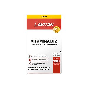 Suplemento Alimentar Lavitan Vitamina B12 + 7 Vitaminas Do Complexo B 100 Comprimidos Revestidos