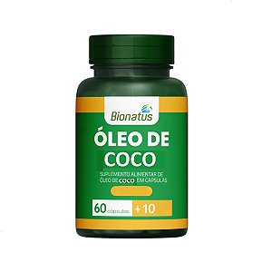 Suplemento Alimentar Óleo de Coco Bionatus 70 Cápsulas