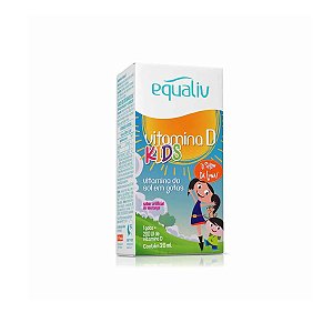 Suplemento Alimetar Líquido Vitamina D Kids 200UI Sabor Morango Equaliv 20ml