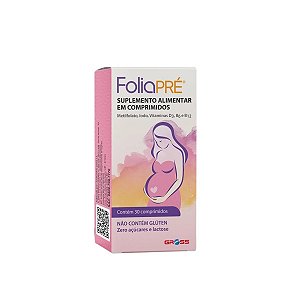 Suplemento Alimentar FoliaPRÉ Gross 30 Comprimidos