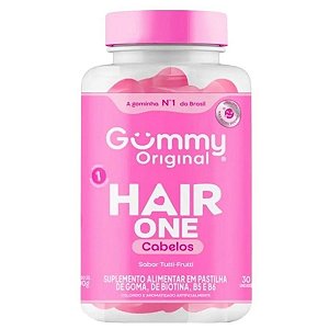 Suplemento Alimentar Gummy Hair One Cabelos Sabor Tutti-Frutti 30 Gomas