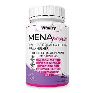 Suplemento Para Menopausa Menapause 60 Cápsulas Vitalizy