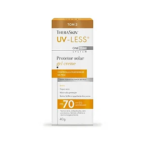 Protetor Solar Facial Theraskin Uv-Less Tom 2 Fps 70 40g