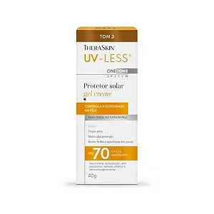 Protetor Solar Facial Theraskin Uv-less Tom 3 Fps 70 40g