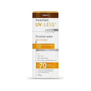 Protetor Solar Facial Theraskin Uv-less Tom 4 Fps 70 40g