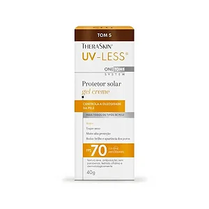 Protetor Solar Facial Theraskin Uv-less Tom 5 Fps 70 40g