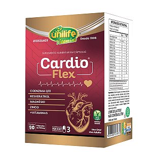 Suplemento Alimentar Cardio Flex Unilife 90 Cápsulas