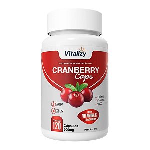 Cranberry Caps Fonte De Vitamina C 120 Cápsulas Vitalizy