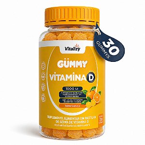 Gummy Vitamina D 1000UI Sabor Laranja 30 Gomas