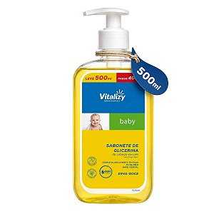 Sabonete Líquido De Glicerina Baby 500ml Vitalizy