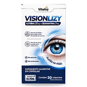 Visionlizy Luteína 20mg + Zeaxantina 3mg 30 Cápsulas Vitalizy