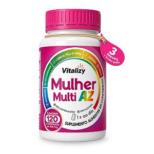 Multi AZ Mulher 120 Comprimidos Vitalizy