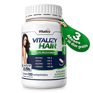 Vitalizy Hair Cabelos, Pele E Unhas 120 Comprimidos