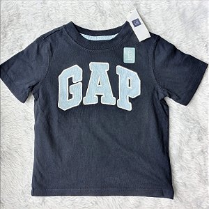 Camiseta Infantil Logo Mangas Curtas Azul Tam 2 anos