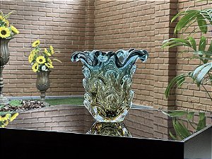 Vaso Aspente em Cristal Murano - São Marcos 18 cm