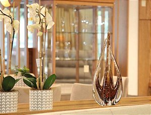 Escultura 4 Pontas em Cristal Murano - São Marcos 48 cm