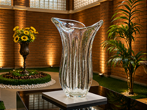 Vaso em Cristal Murano - São Marcos 20 cm