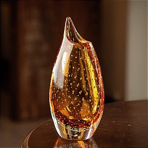 Vaso Goccia em Cristal Murano - São Marcos  22 cm