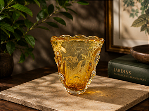 Vaso Calore em Cristal Murano - São Marcos 15 cm