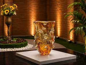 Vaso Mini Laguna em Cristal Murano - São Marcos