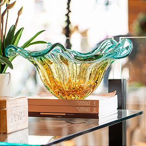 Centro de Mesa Arcatura em Cristal Murano - São Marcos 50 cm