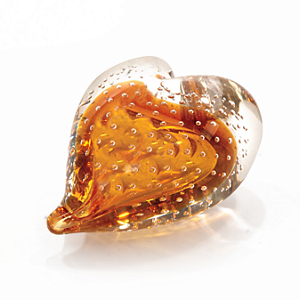 Coração Pequeno em Cristal Murano - São Marcos