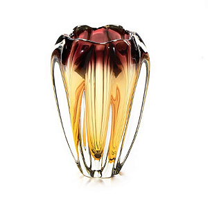 Vaso Colunato em Cristal Murano - São Marcos