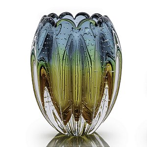 Vaso Flora em Cristal Murano - São Marcos