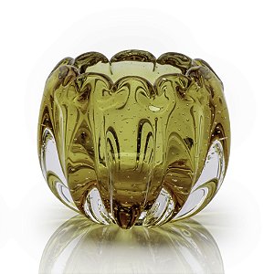 Cachepô Flora em Cristal Murano - São Marcos