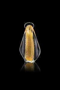 Imagem Grande em Cristal Murano com Ouro 24K - São Marcos 43 cm