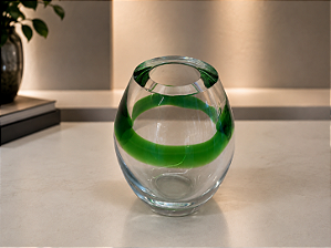 Vaso Vento Médio em Cristal Murano - São Marcos