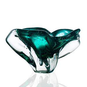 Mini Cachepô Pluma em Cristal Murano - São Marcos