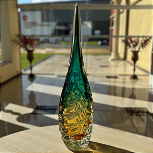 Escultura Escama em Cristal Murano - São Marcos