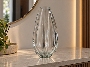 Vaso Treviso em Cristal Murano - São Marcos