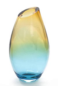 Vaso Inclinato em Cristal Murano - São Marcos